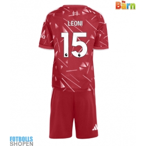 Billiga Liverpool Giovanni Leoni #15 Hemmatröja Barn 2026-27 Kortärmad (+ Korta byxor)